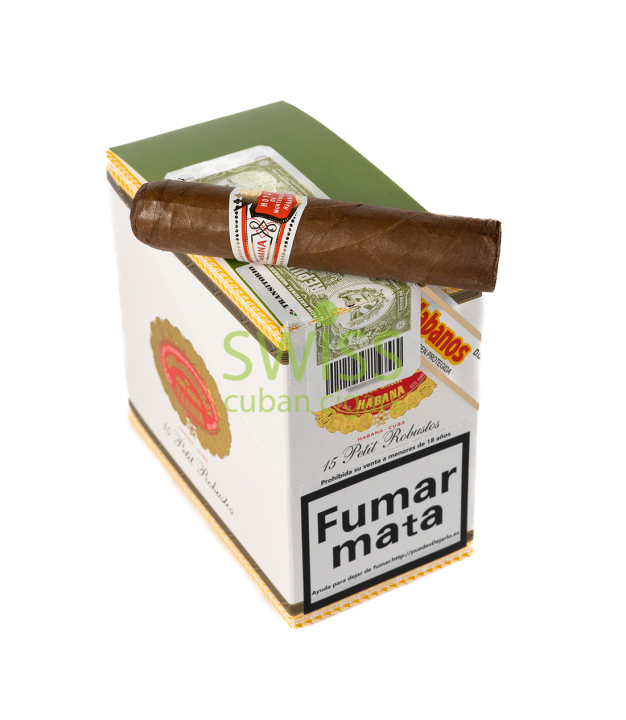 Swiss Cigar on top Hoyo de Monterrey Petit Robustos (Box 15)
